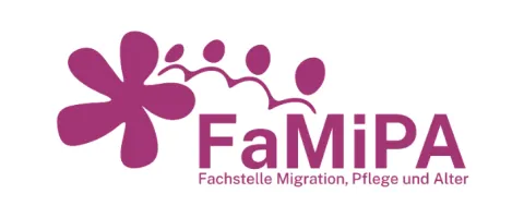 Wort-Bild-Marke der FaMiPA Fachstelle Migration, Pflege und Alter