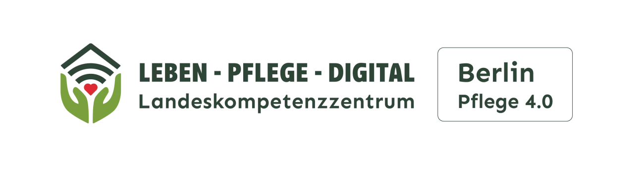 Logo von „Leben – Pflege – Digital“. Das ist das Landeskompetenzzentrum Pflege 4.0