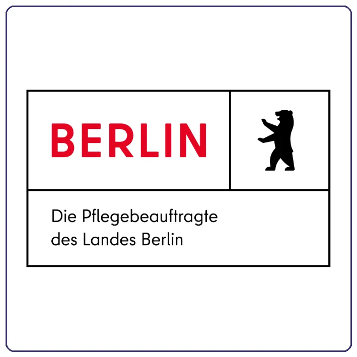 Wort-Bild-Marke: Die Pflegebeauftragte des Landes Berlin