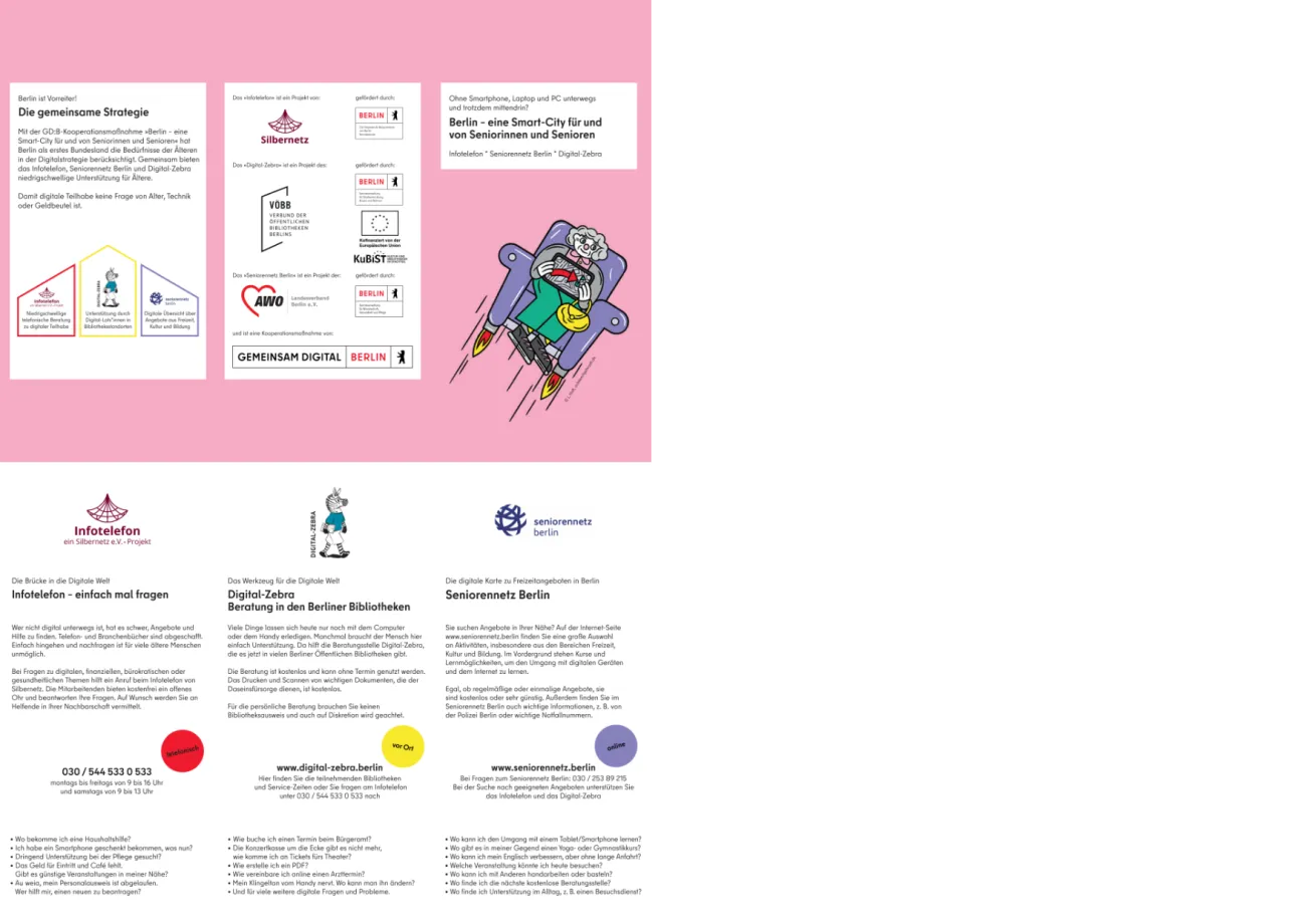 Flyer der Gemeinsam digital Strategie Berlin